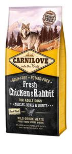 Carnilove Fresh Chicken & Rabbit Muscles, Bones & Joints for Adult dog 12kg