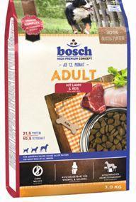 Bosch Adult Lamb&Rice 15kg + barel zdarma