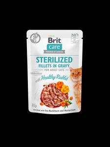 Brit Care Cat Sterilized Fillets Gravy Healthy Rabbit 85g