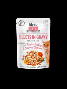 Brit Care Cat Fillets in Gravy with Tender Turkey  85 g