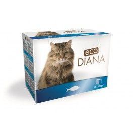 Diana cat kapsičky rybí kousky v omáčce 100g/12ks