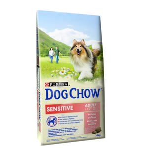 Purina Dog Chow Adult Sensitive losos & rýže 14kg