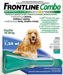 Frontline Spot-On Combo Dog M modrý 10-20kg 1,34ml