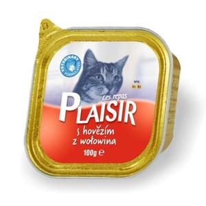 Plaisir Cat paštika adult & sterilized hovězí 100g