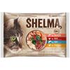 Shelma cat kapsa 4pack kuřecí hovězí losos a treska 4x85g