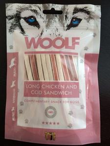 Woolf Soft Chicken & Pollock Sandwich Long 100g