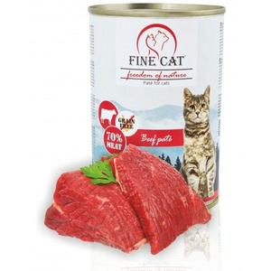 FINE CAT FoN konzerva pro kočky HOVĚZÍ 70% MASA Paté 400g