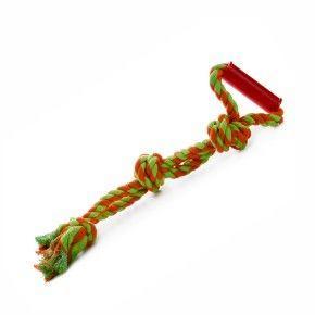 Přetahovadlo s rukojetí 3 uzle 55 cm