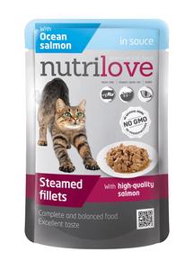 Nutrilove kočka kapsa losos ve štávě 85g