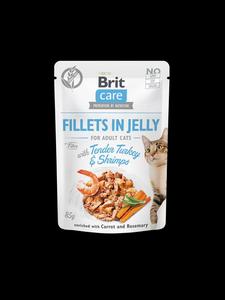 Brit Care Cat Fillets Tender Turkey & Shrimps in Jelly 85g