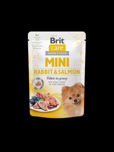 Brit Care Dog Mini kapsa Rabbit & Salmon fillets in gravy 85g