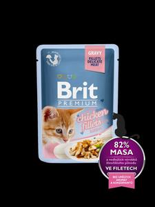 Brit Premium Cat Delicate Fillets Chicken in Gravy Kitten 85g