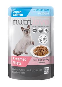 Nutrilove kočka kapsa sterile losos ve šťávě 85g