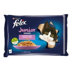Felix Fantastic kapsa Junior Multipack kuře,losos v želé 12x85g