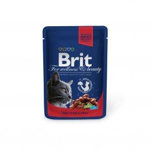Brit Premium Cat kapsa Beef Stew & Peas 100g