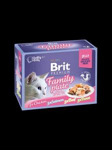 Brit Premium Cat kapsa Delicate Fillets in Jelly Family Pate 12x85g 1020g