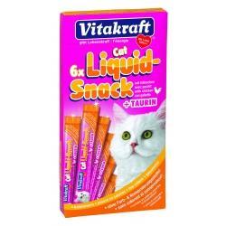 Vitakraft Cat Liquid Snack Taurin/kuře 6x15g