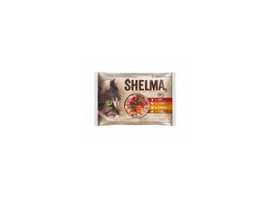 Shelma cat kapsa 4pack kuřecí hovězí kachní a krůtí 4x85g