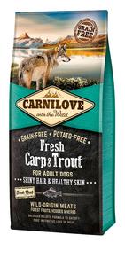 Carnilove Fresh Carp & Trou Shiny Hair & Healthy Skin for Adult dog 12kg