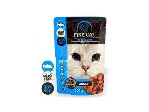 Fine Cat kapsa GF losos v omáčce 100g